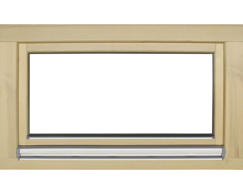 Dřevěné okno se stříbrným krytem