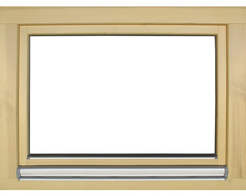 Dřevěný okenní rám s hliníkovým okenním parapetem