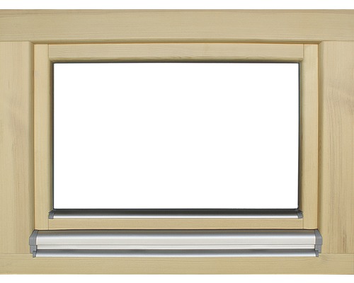 Dřevěné okno s kovovým vedením rolety