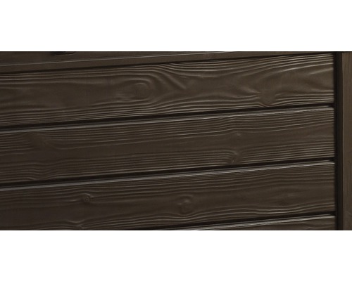 Detail dřevěného obkladu s vodorovnými prkny