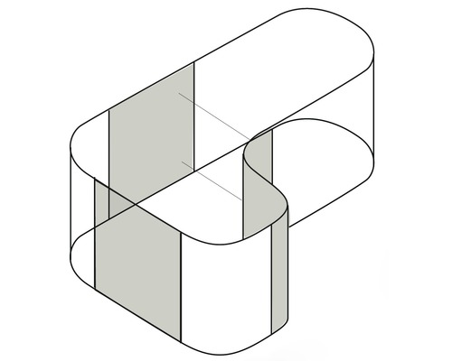 Abstraktní grafický design s oblými tvary
