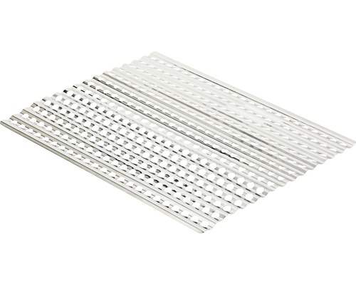 Vlnitý plech s otvory pro použití ve stavebnictví