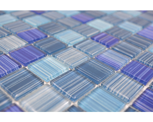 Skleněné mozaikové dlaždice čtvercového tvaru