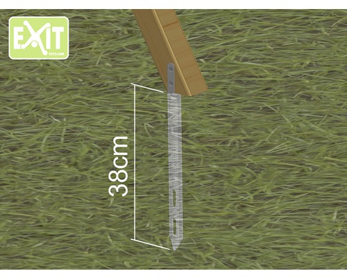 Uzemňovací kotva o délce 38 centimetrů
