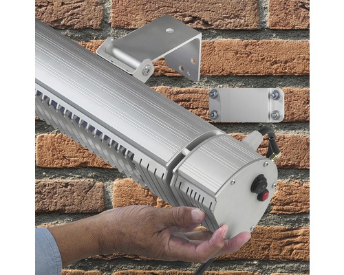 Infrazářič pro montáž na stěnu s držáky