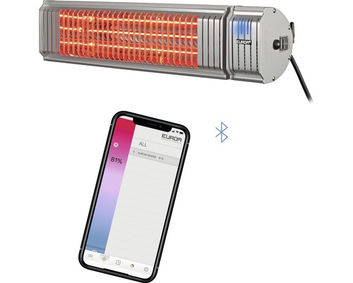 Topidlo s ovládáním pomocí aplikace pro chytré telefony a symbolem Bluetooth