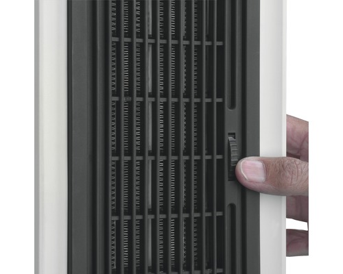 Detailní záběr topného zařízení s ručním ovládáním