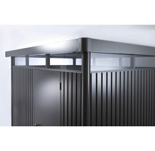 Plechový zahradní domek Biohort HighLine H5 dvoukřídlé dveře 254 x 294 cm stříbrný metalický-thumb-6