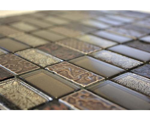 Mozaikové dlaždice ze skla a kamene, obdélníkové