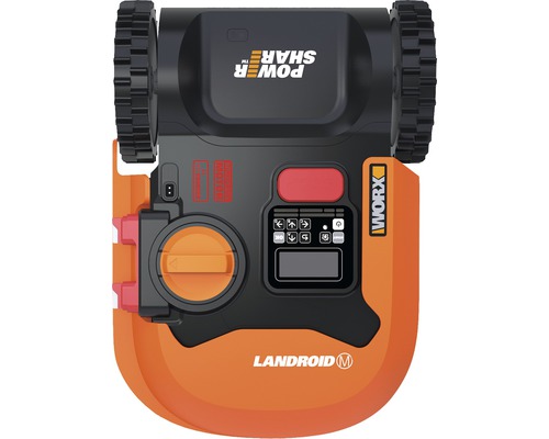 Pohled shora na robotickou sekačku Worx Landroid M