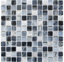 Mozaika XCR 2507 MIX ŠEDOČERNÁ 30,2x30,2 cm-thumb-0