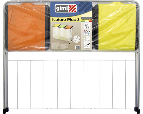 Gimi Nature Plus 3 koš na tříděný odpad se třemi nádobami