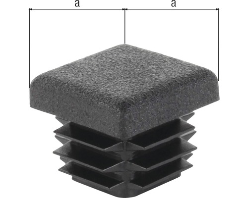 Čtvercová ochranná krytka z plastu