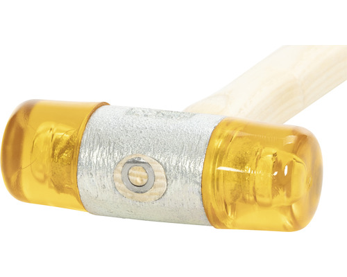 Měkká palička s dřevěnou rukojetí a plastovou hlavou