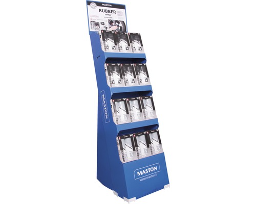 Prodejní stojan s produkty gumového povlaku Maston