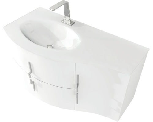 Skříňka pod umyvadlo s umyvadlem a baterií