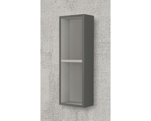 Šedá nástěnná skříňka s jednou policí