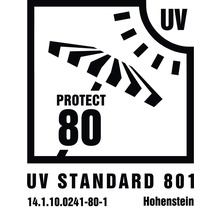 UV Standard 801 pečeť: ochrana proti UV záření