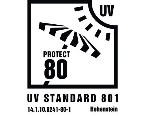 UV Standard 801 pečeť: ochrana proti UV záření