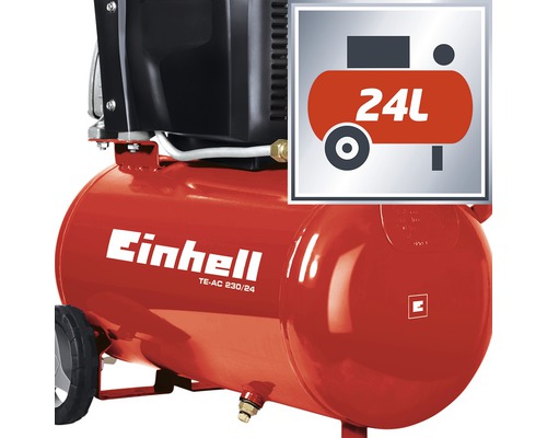 Kompresor Einhell TE-AC 230/24 s 24litrovou nádrží