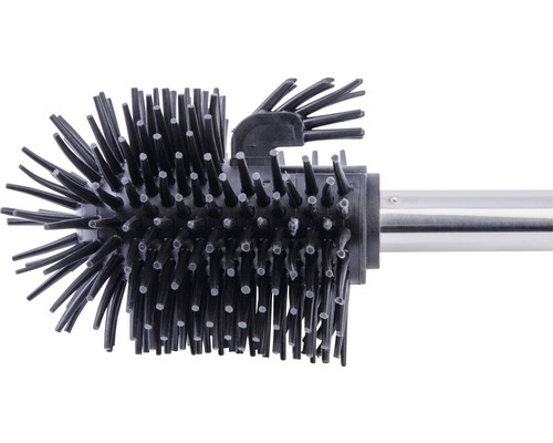 WC štětka s štětinami a kovovou rukojetí