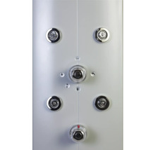 Sprchový panel Schulte s termostatem a hlavovou sprchou hliník-chromová optika (D9675 41)