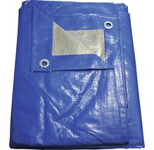 Zakrývací plachta stříbrno-modrá 140gr. 4x5m-thumb-0