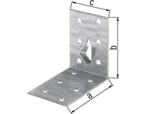 Úhelník s hřebíkovou kotvou pro spojování dřeva
