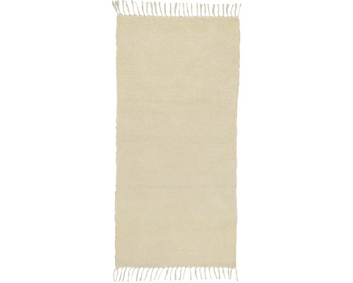 Kusový koberec, tkaný Chenille přírodní 60x120cm