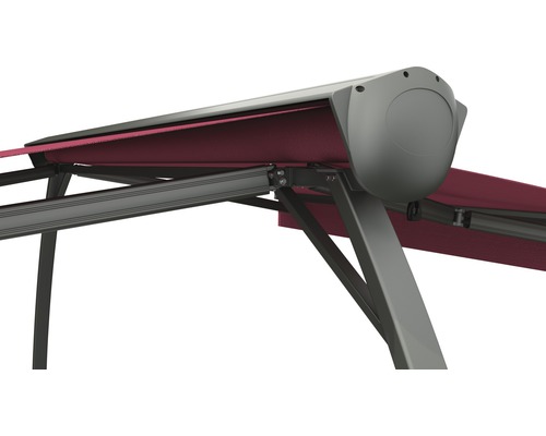 Detail markýzy s rámem