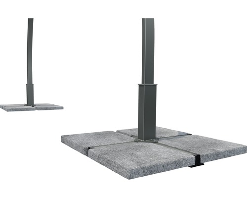 Stojan na slunečník s betonovými deskami