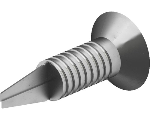 Hřebíky s vroubkovaným dříkem a talířovou hlavou