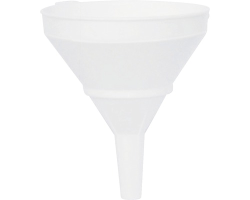 Bílá plastová nálevka