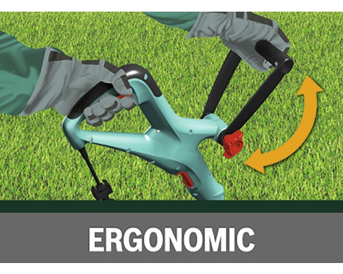 Zahradní nářadí s ergonomickou rukojetí pro úpravu půdy