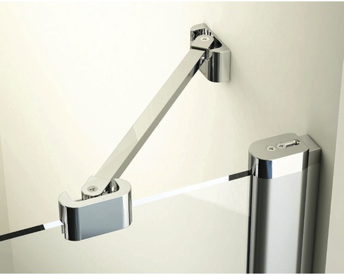 Otočné rameno pro sprchové kouty pro stabilizaci sprchové stěny