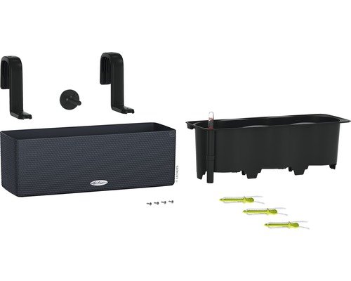 Lechuza Balconera Cottage 50 Kompletní sada se zavlažovacím systémem a držákem