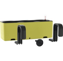 Květináč se zavlažovacím systémem, držáky a ukazatel hladiny vody