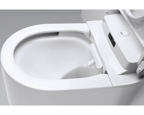 Detail toalety s bidetovou funkcí