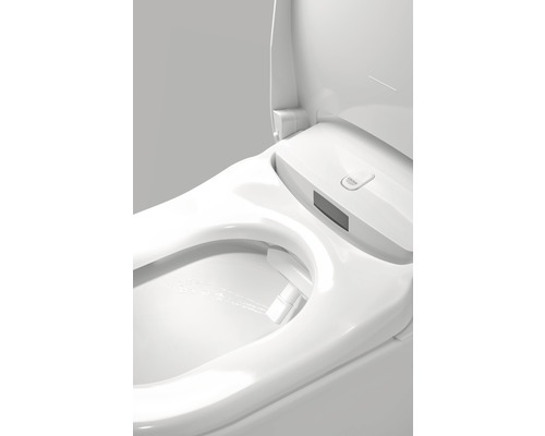 Detailní pohled na toaletu s funkcí bidetu