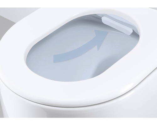 Detail toalety s funkcí splachování