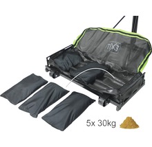 Vůz se sáčkem s pískem jako zátěž