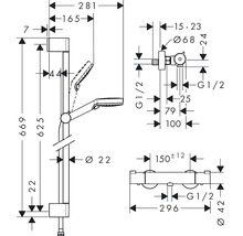 Sprchový set Hansgrohe Crometta Vario Exostat 1001CL 27812400-thumb-1