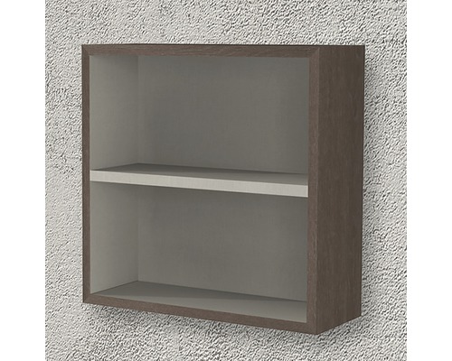 Nástěnná police se dvěma úložnými prostory