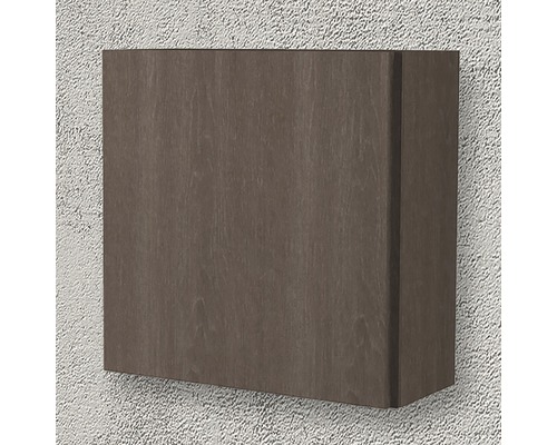 Hnědá závěsná skříňka do koupelny