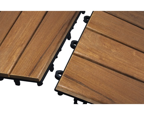 Dřevěné terasové dlaždice s klik systémem