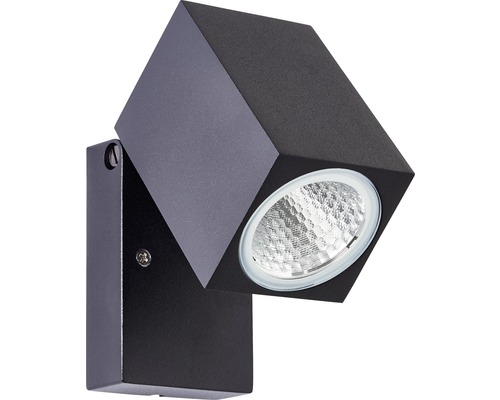 Černé nástěnné svítidlo s otočnou kostkou