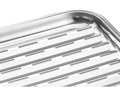 Detail nerezového grilovacího roštu