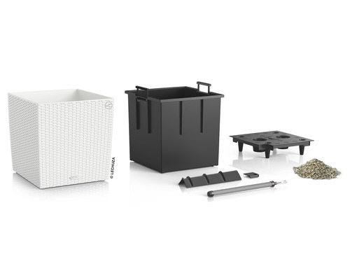 Květináč Lechuza Cube s příslušenstvím