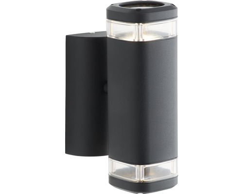 Černé venkovní nástěnné svítidlo