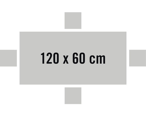 Stolová deska o rozměrech 120 x 60 centimetrů